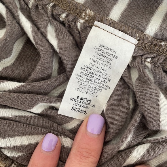 Lace/Stripe Vest - Picture 7 of 7